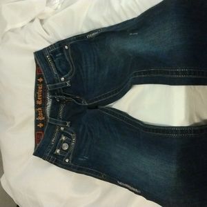 Rock Revival jeans size 28 inseam 31" Bootcut dark blue